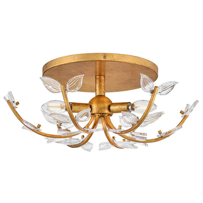 Hinkley 48283DA LED Semi-Flush Mount, Distressed Brass