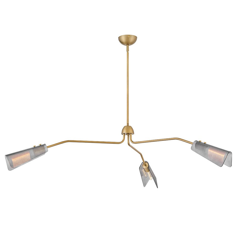 Hinkley 48303LCB LED Chandelier, Lacquered Brass