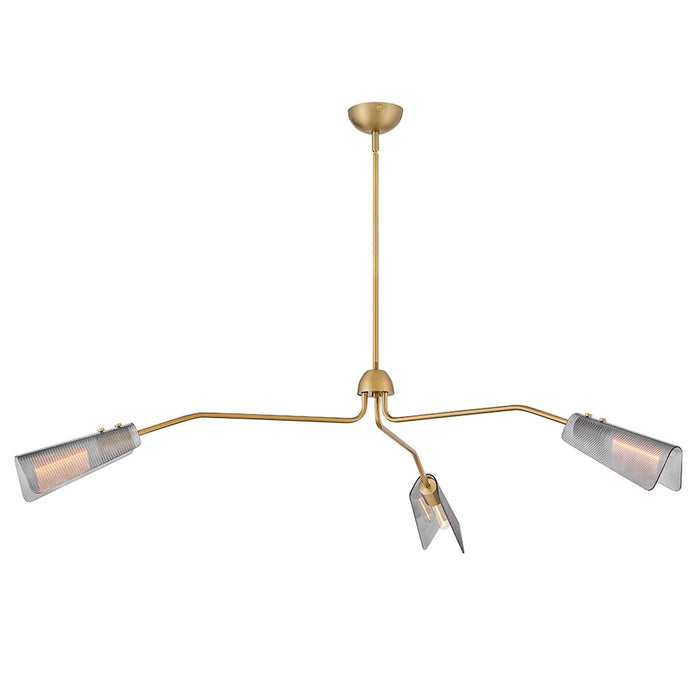 Hinkley 48303LCB LED Chandelier, Lacquered Brass