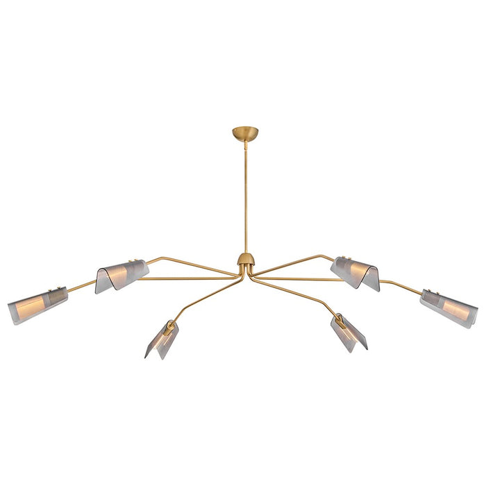Hinkley 48306LCB LED Chandelier, Lacquered Brass