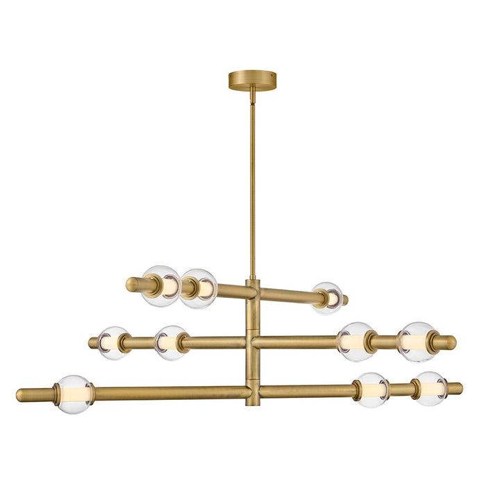 Hinkley 48336LCB LED Chandelier, Lacquered Brass
