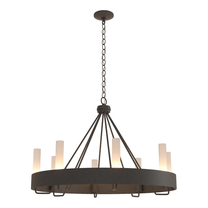 Hubbardton Forge 105040-SKT-20-FD0611 Eight Light Chandelier, Natural Iron