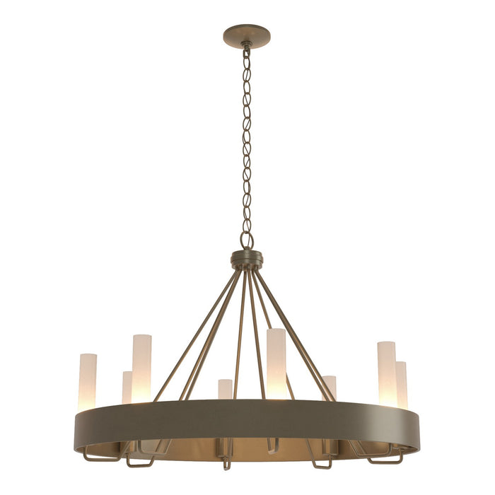 Hubbardton Forge 105040-SKT-84-FD0611 Eight Light Chandelier, Soft Gold