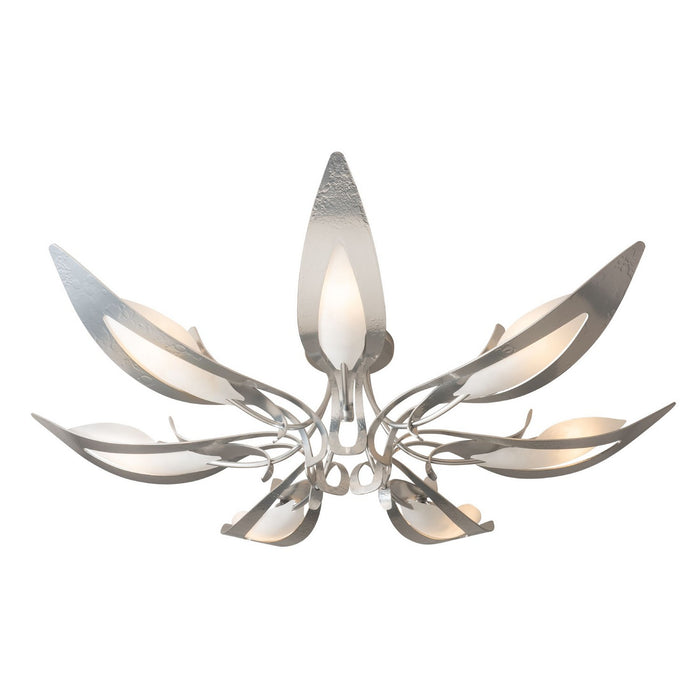 Hubbardton Forge 121320-SKT-85-BB0823 Seven Light Semi-Flush Mount, Sterling