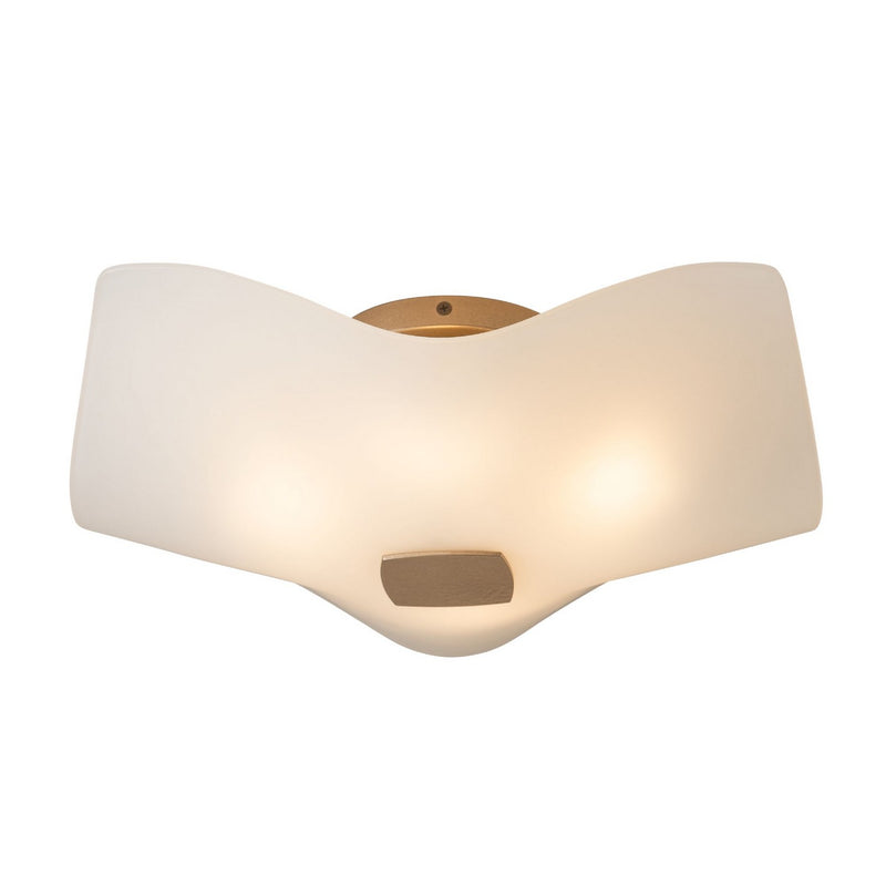 Hubbardton Forge 121500-SKT-84-FD0834 Four Light Semi-Flush Mount, Soft Gold