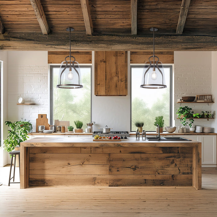 Hubbardton Forge 131066-SKT-MULT-07-ZM0819 One Light Pendant, Dark Smoke