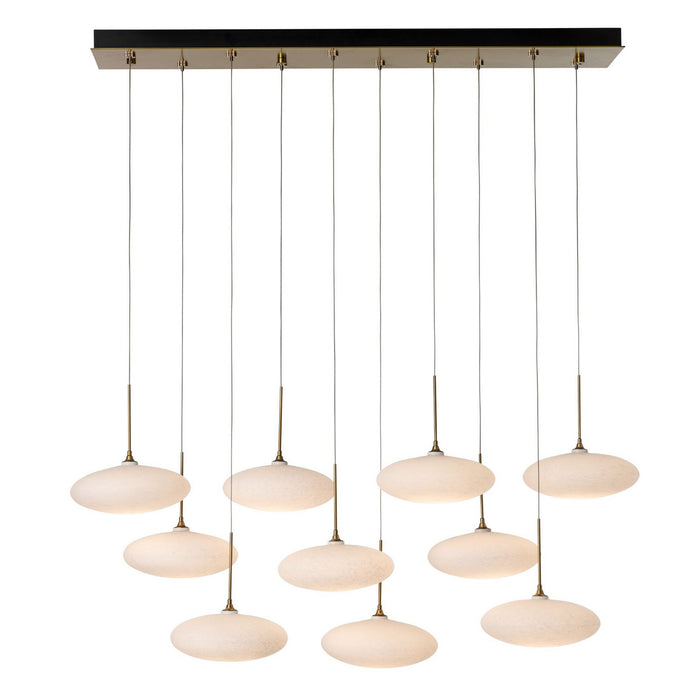 Hubbardton Forge 131148-SKT-STND-86-GS0818 LED Pendant, Modern Brass