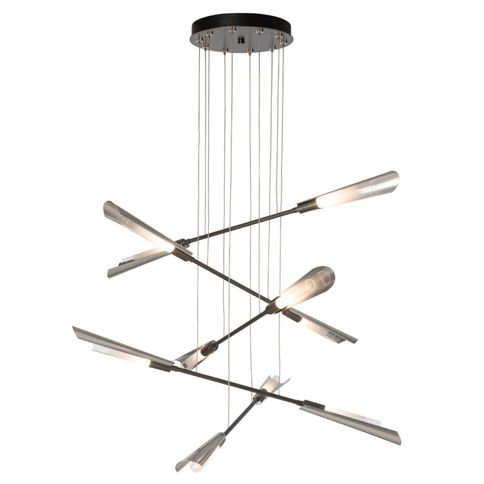 Hubbardton Forge 131410-SKT-STND-07-85-WC0822 LED Pendant, Dark Smoke