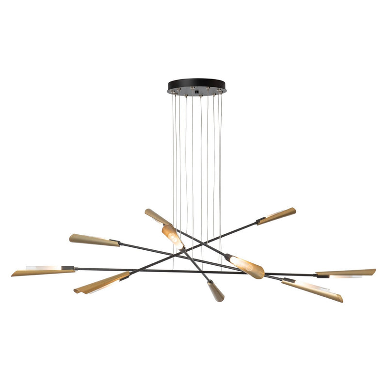 Hubbardton Forge 131412-SKT-LONG-10-86-WC0822 LED Pendant, Black