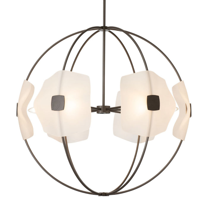 Hubbardton Forge 131500-SKT-MULT-07-FD0835 Six Light Pendant, Dark Smoke