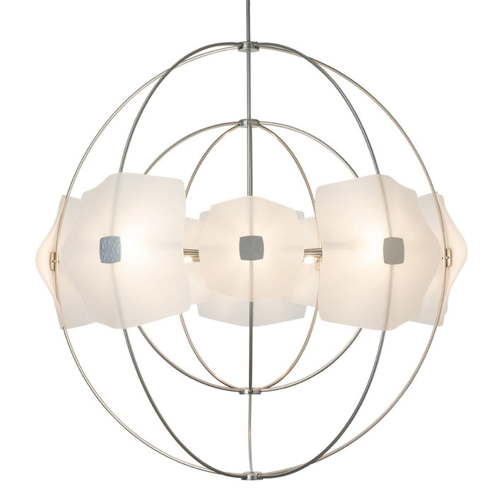 Hubbardton Forge 131503-SKT-MULT-85-FD0852 Ten Light Pendant, Sterling