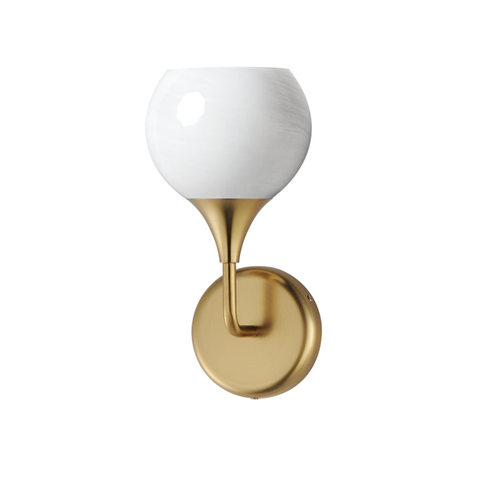 Maxim 21221MRNAB One Light Wall Sconce, Natural Aged Brass