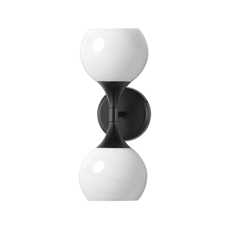 Maxim 21222MRBK Two Light Wall Sconce, Black
