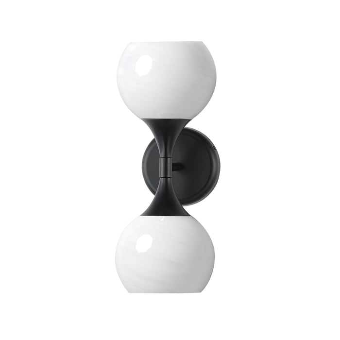 Maxim 21222MRBK Two Light Wall Sconce, Black