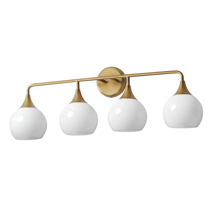 Maxim 21224MRNAB Four Light Bath Vanity, Natural Aged Brass