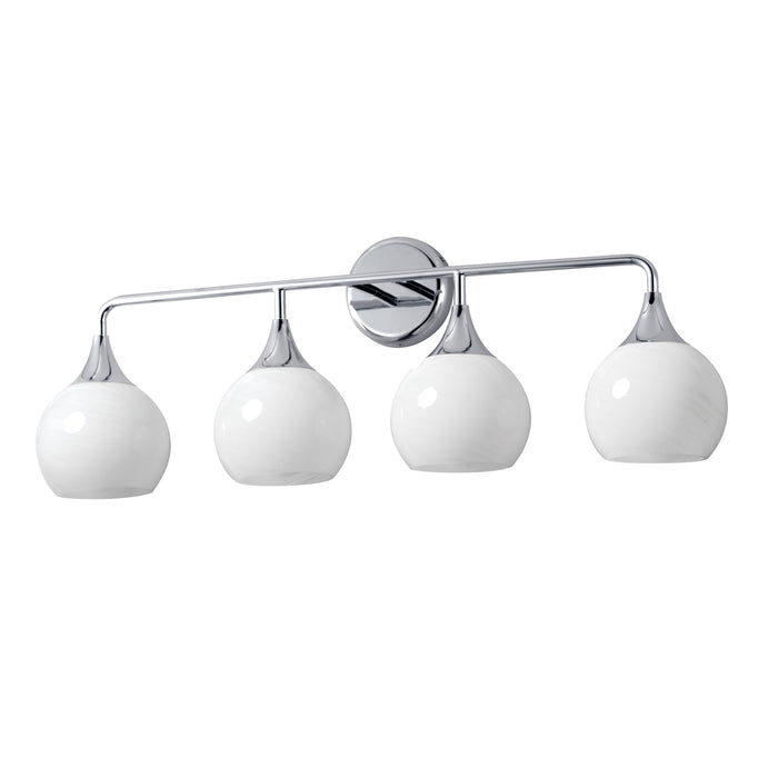 Maxim 21224MRPC Four Light Bath Vanity, Polished Chrome