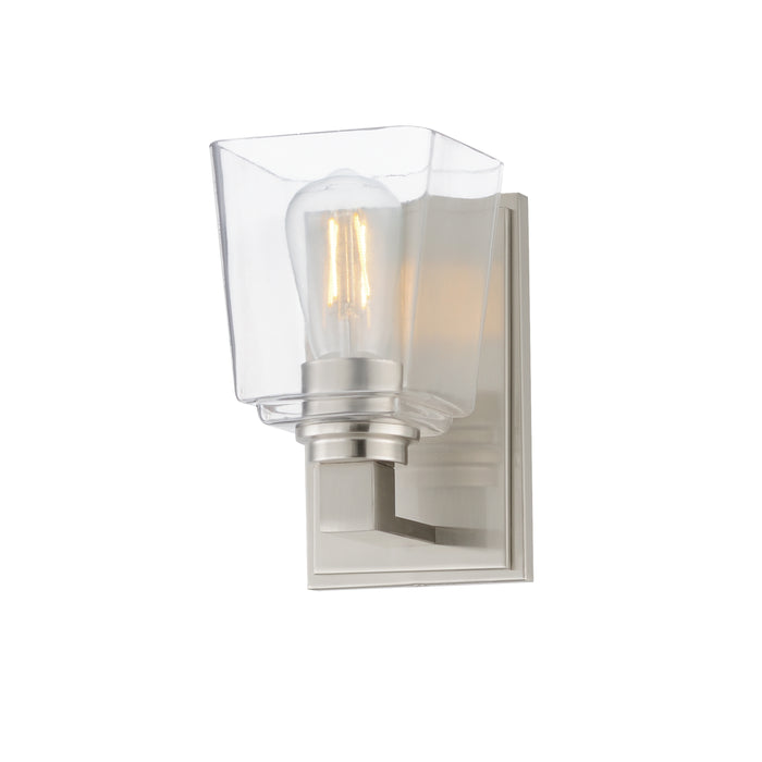 Maxim 21381CLSN One Light Wall Sconce, Satin Nickel