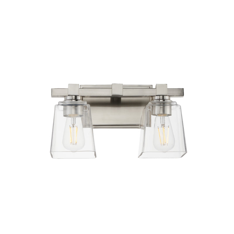 Maxim 21382CLSN Two Light Wall Sconce, Satin Nickel