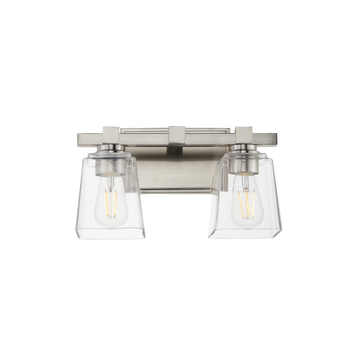 Maxim 21382CLSN Two Light Wall Sconce, Satin Nickel