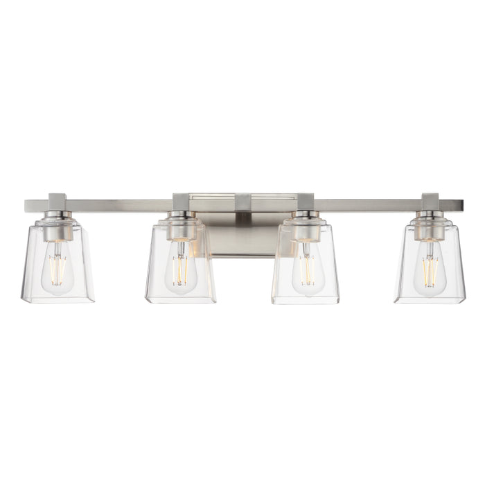Maxim 21384CLSN Four Light Bath Vanity, Satin Nickel