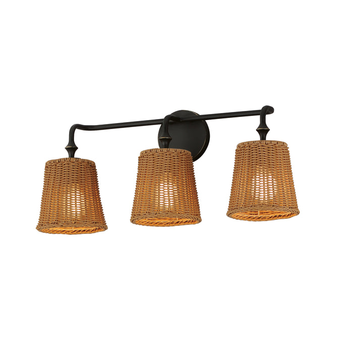 Maxim 21483NADBZ Three Light Bath Vanity, Dark Bronze