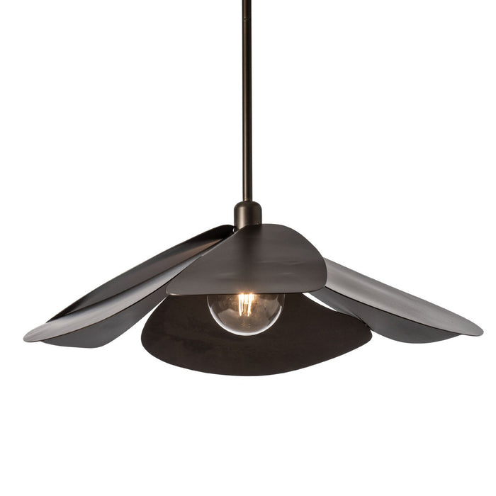 Hubbardton Forge 139465-SKT-MULT-07 One Light Pendant, Dark Smoke