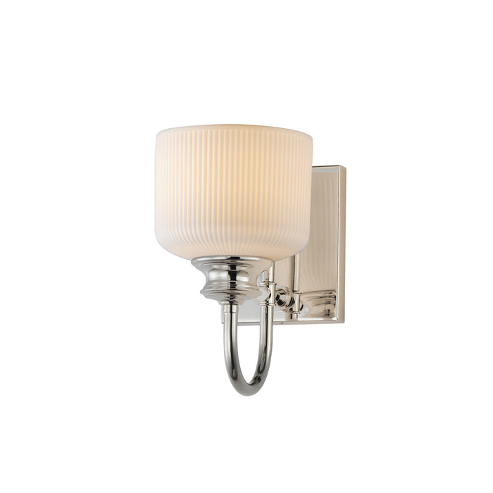 Maxim 21491WTPN One Light Wall Sconce, Polished Nickel