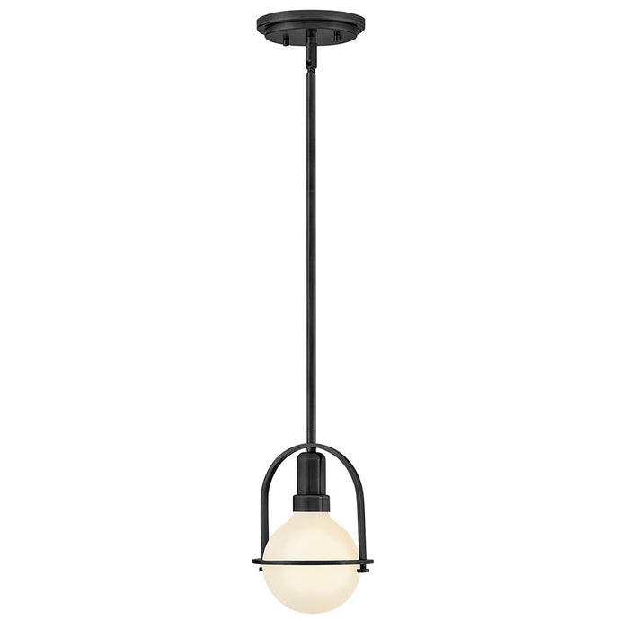 Hinkley 53771BK LED Convertible Semi-Flush Mount, Black