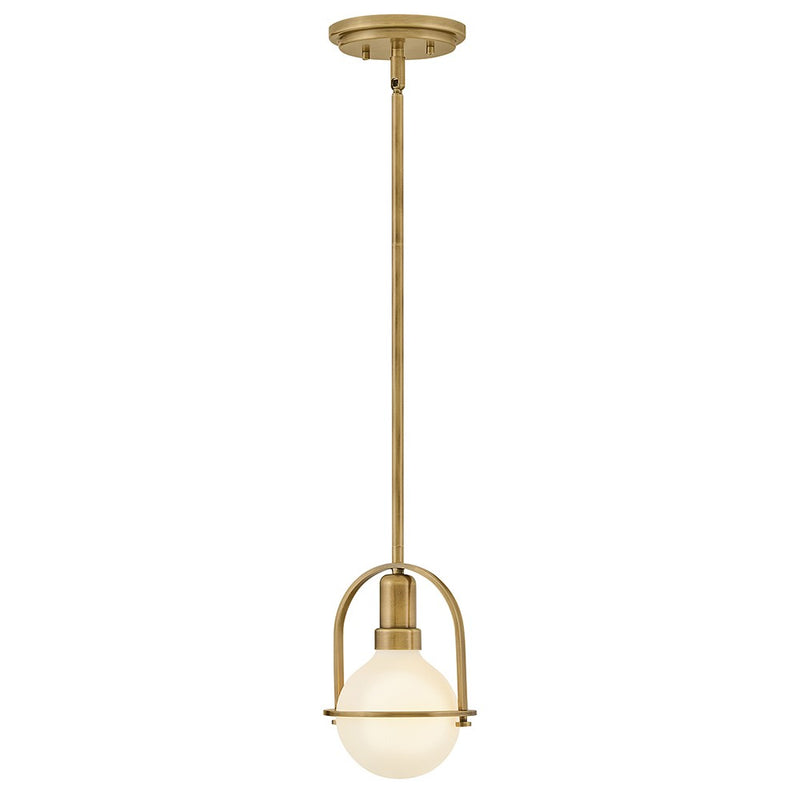 Hinkley 53771HB LED Convertible Semi-Flush Mount, Heritage Brass