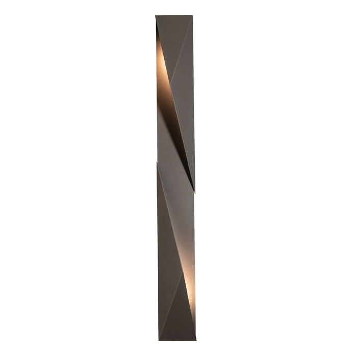 Hubbardton Forge 302044-SKT-RGT-78 Two Light Outdoor Wall Sconce, Coastal Burnished Steel