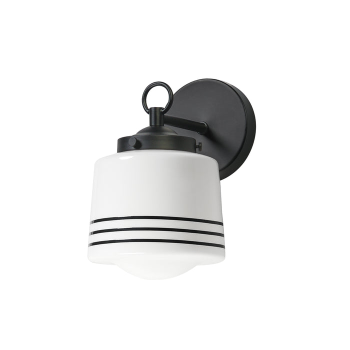 Maxim 21531WTBK One Light Wall Sconce, Black