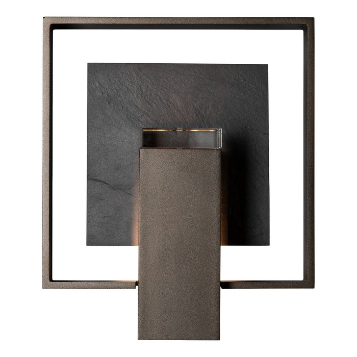 Hubbardton Forge 302662-SKT-14-SL-ZM0850 One Light Outdoor Wall Sconce, Coastal Oil Rubbed Bronze