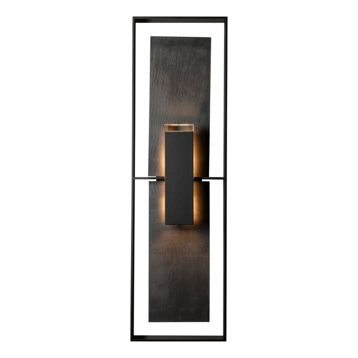 Hubbardton Forge 302666-SKT-80-SL-ZM0850 Two Light Outdoor Wall Sconce, Coastal Black