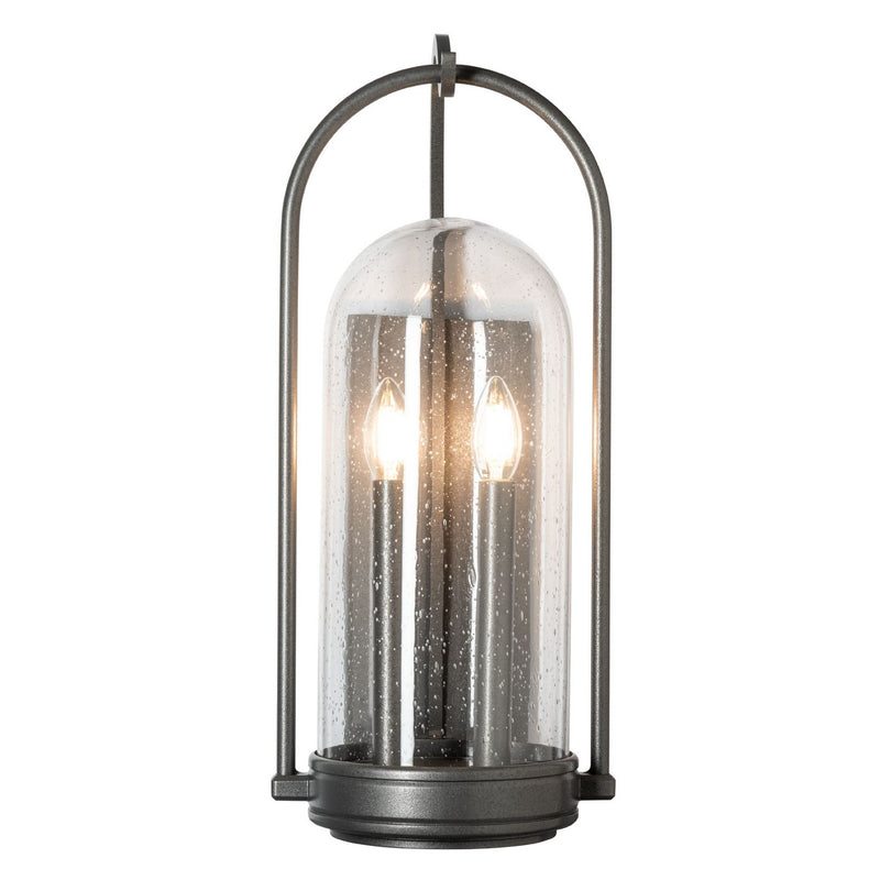Hubbardton Forge 305212-SKT-20-II0825 Two Light Outdoor Wall Sconce, Coastal Natural Iron