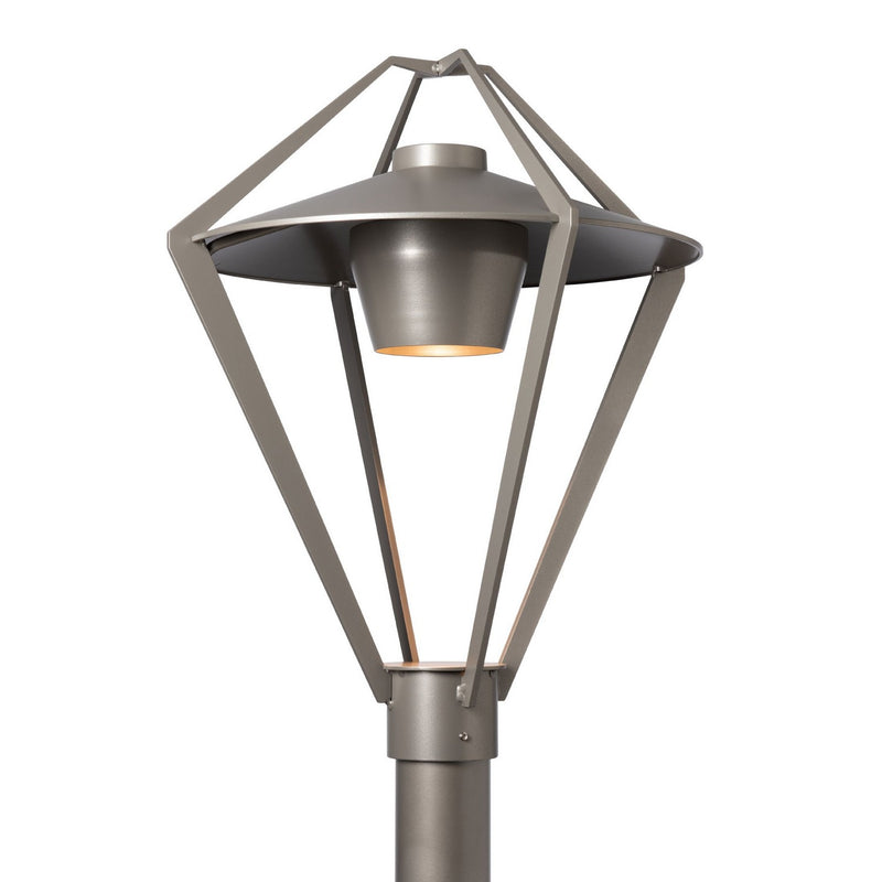Hubbardton Forge 342652-SKT-78-78 One Light Post Mount, Coastal Burnished Steel