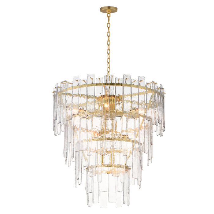 Maxim 21837AGGL 12 Light Pendant, Gold Leaf