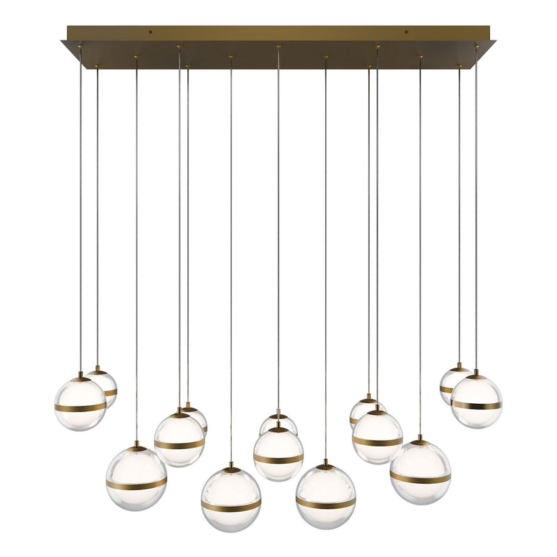 W.A.C. Lighting PD-77514L-AB LED Chandelier, Aged Brass