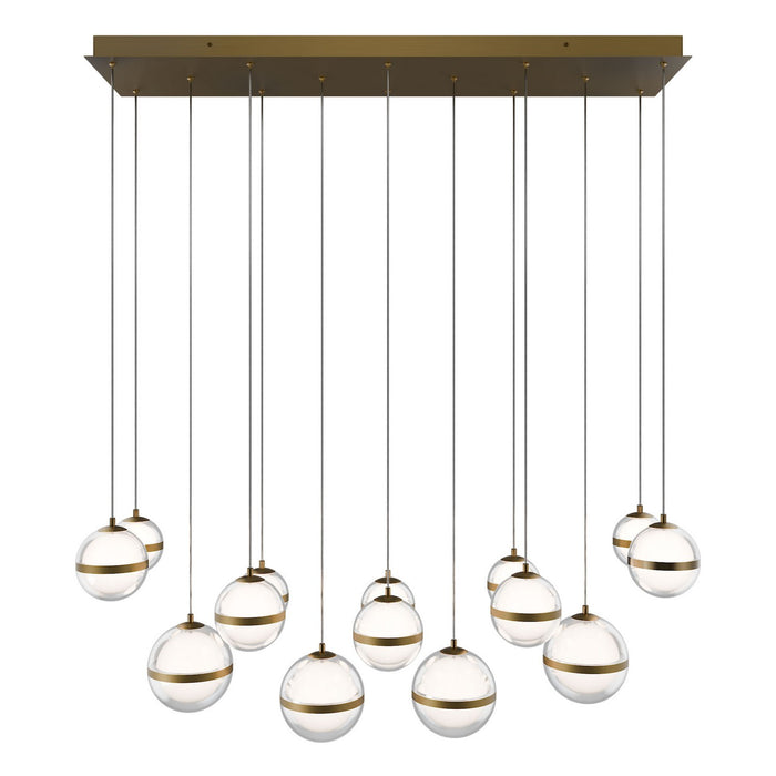 W.A.C. Lighting PD-77514L-AB LED Chandelier, Aged Brass