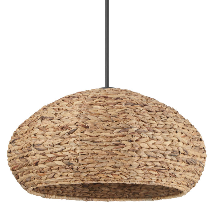 Hunter 48070 Three Light Pendant, Matte Black