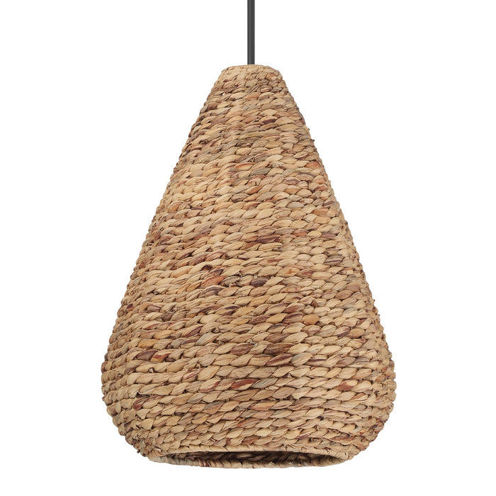 Hunter 48071 Three Light Pendant, Matte Black