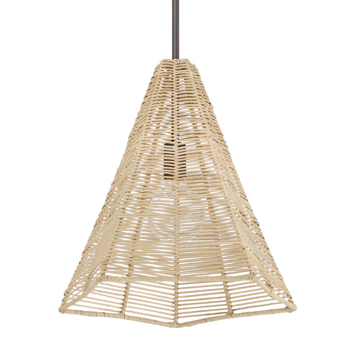 Hunter 48090 One Light Pendant, Matte Bronze