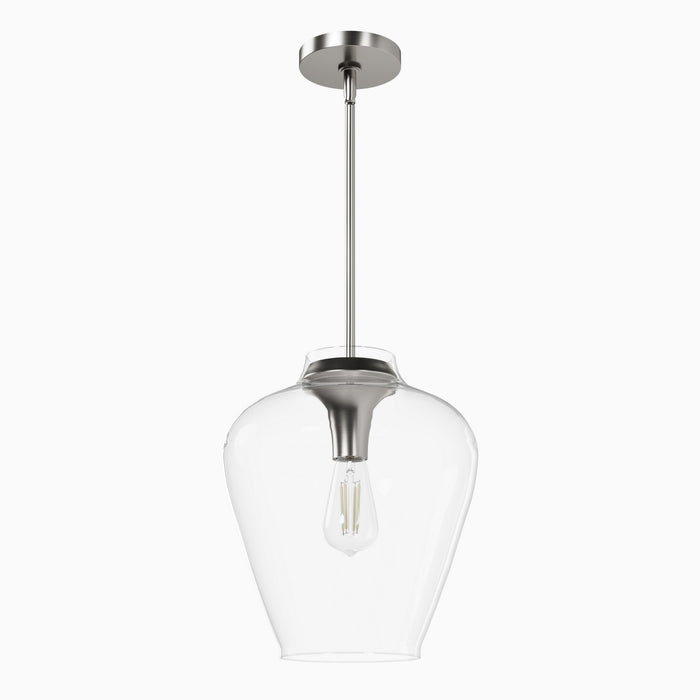 Hunter 49010 One Light Pendant, Brushed Nickel