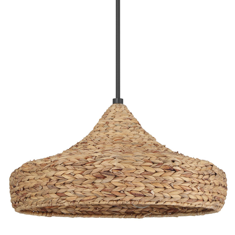 Hunter 49030 Three Light Pendant, Matte Black