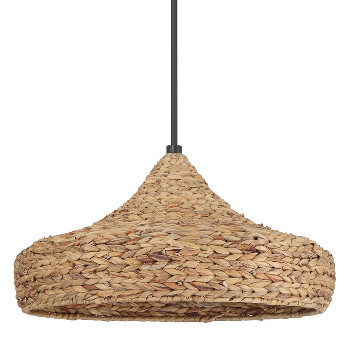 Hunter 49030 Three Light Pendant, Matte Black