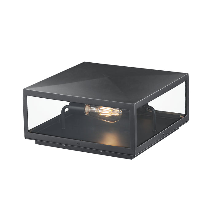 Maxim 30099CLDBZ Two Light Deck Lantern, Dark Bronze