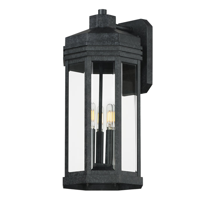 Maxim 30224CLBKP Three Light Outdoor Wall Sconce, Black Patina
