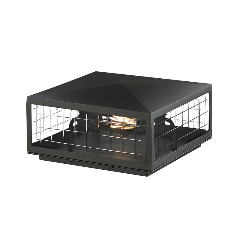 Maxim 30690CLBK Two Light Deck Lantern, Black