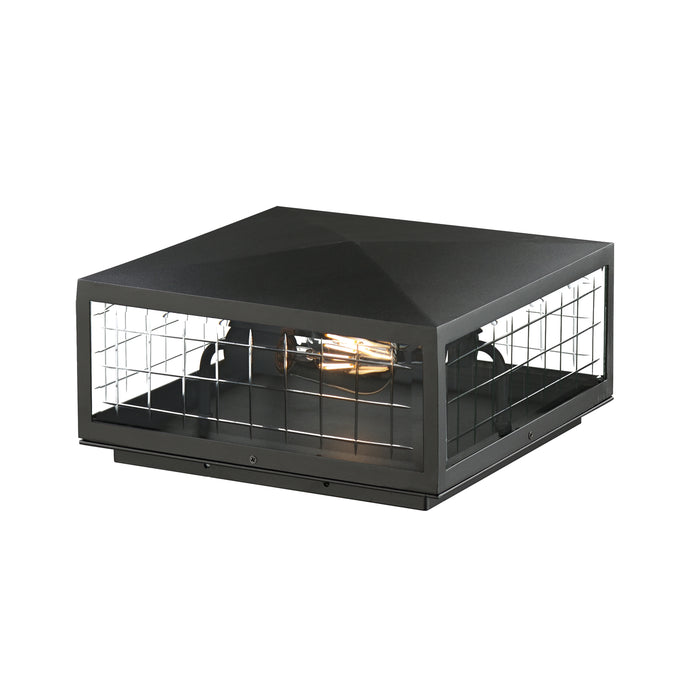 Maxim 30690CLBK Two Light Deck Lantern, Black