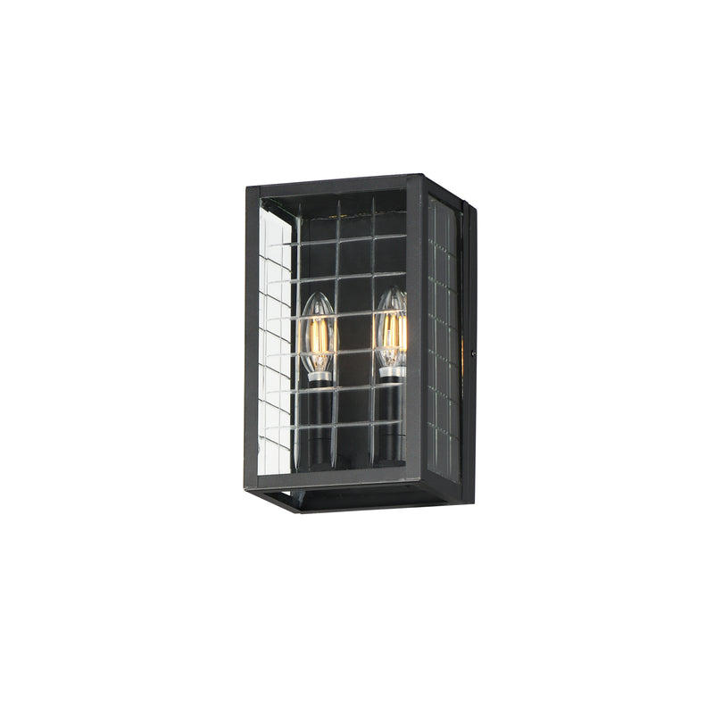 Maxim 30691CLBK Two Light Outdoor Wall Sconce, Black