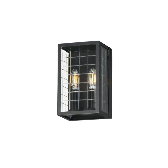 Maxim 30691CLBK Two Light Outdoor Wall Sconce, Black
